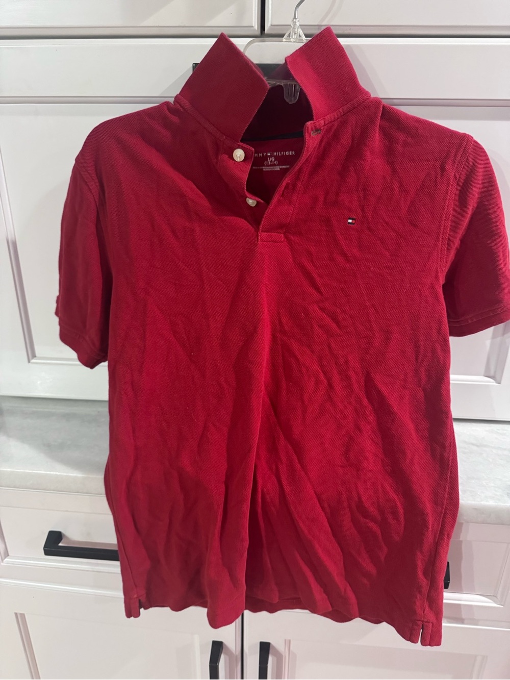 Tommy Hilfiger Red Short-Sleeve Polo